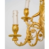 Lustre en bronze doré et métal patiné dit « aux Termes » fin XIXème Siècle | Biron Lustre en bronze doré et métal patiné dit "aux Termes" fin XIXème Siècle