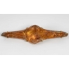 Broche « Deux Faisans » verre blanc sur clinquant orange de René LALIQUE | Biron ||||