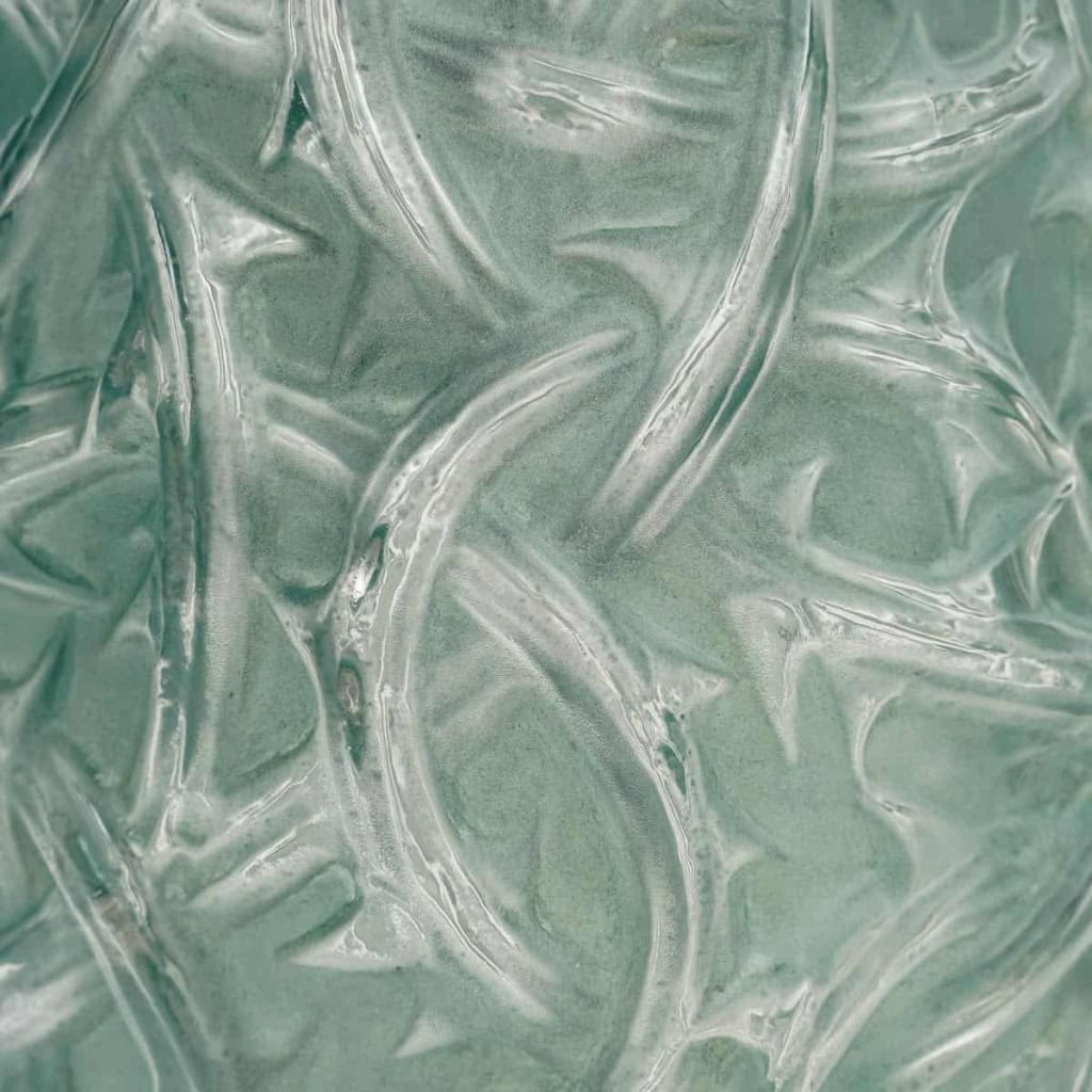 Vase « Ronces » verre blanc patiné vert de René LALIQUE | Biron Vase "Ronces" verre blanc patiné vert de René LALIQUE