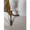 1880′ Pare Etincelles N3 En Bronze Doré Aux Pots De Fleurs 14
