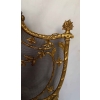 1880′ Pare Etincelles N3 En Bronze Doré Aux Pots De Fleurs 18
