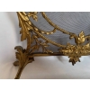 1880′ Pare Etincelles N3 En Bronze Doré Aux Pots De Fleurs 19