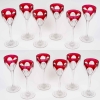 Service de Verres « Bristol » grand modèle cristal rouge de SAINT LOUIS – 12 pièces | Biron Service de Verres "Bristol" grand modèle cristal rouge de SAINT LOUIS - 12 pièces