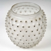 Vase « Cactus » verre blanc émaillé noir d’origine de René LALIQUE | Biron Vase "Cactus" verre blanc émaillé noir d'origine de René LALIQUE