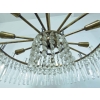 1960′ Lustre Circulaire A 2 Étages Laiton Et Cristal, BAKALOWITS & SÖHNE | Biron 1960′ Lustre Circulaire A 2 Étages Laiton Et Cristal, BAKALOWITS & SÖHNE