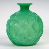 Vase « Ormeaux » verre vert jade de René LALIQUE | Biron ||||||