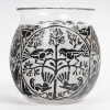Vase « Téhéran » verre blanc émaillé noir de René LALIQUE | Biron |||||||