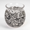 Vase « Téhéran » verre blanc émaillé noir de René LALIQUE | Biron Vase "Téhéran" verre blanc émaillé noir de René LALIQUE