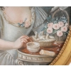 Portrait d’une jeune fille au ruban rose. | Biron Portrait d'une jeune fille au ruban rose.