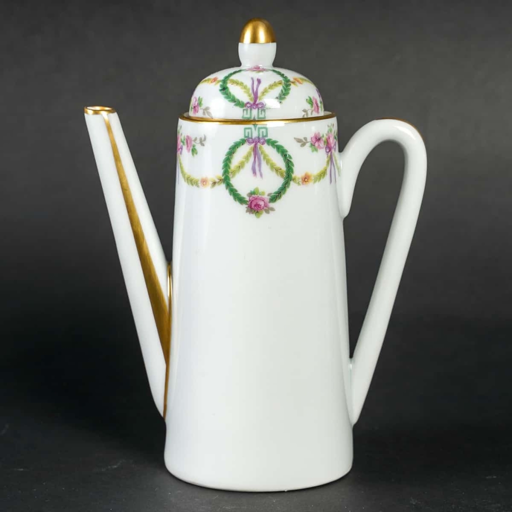 Service tête à tête en porcelaine de Limoge