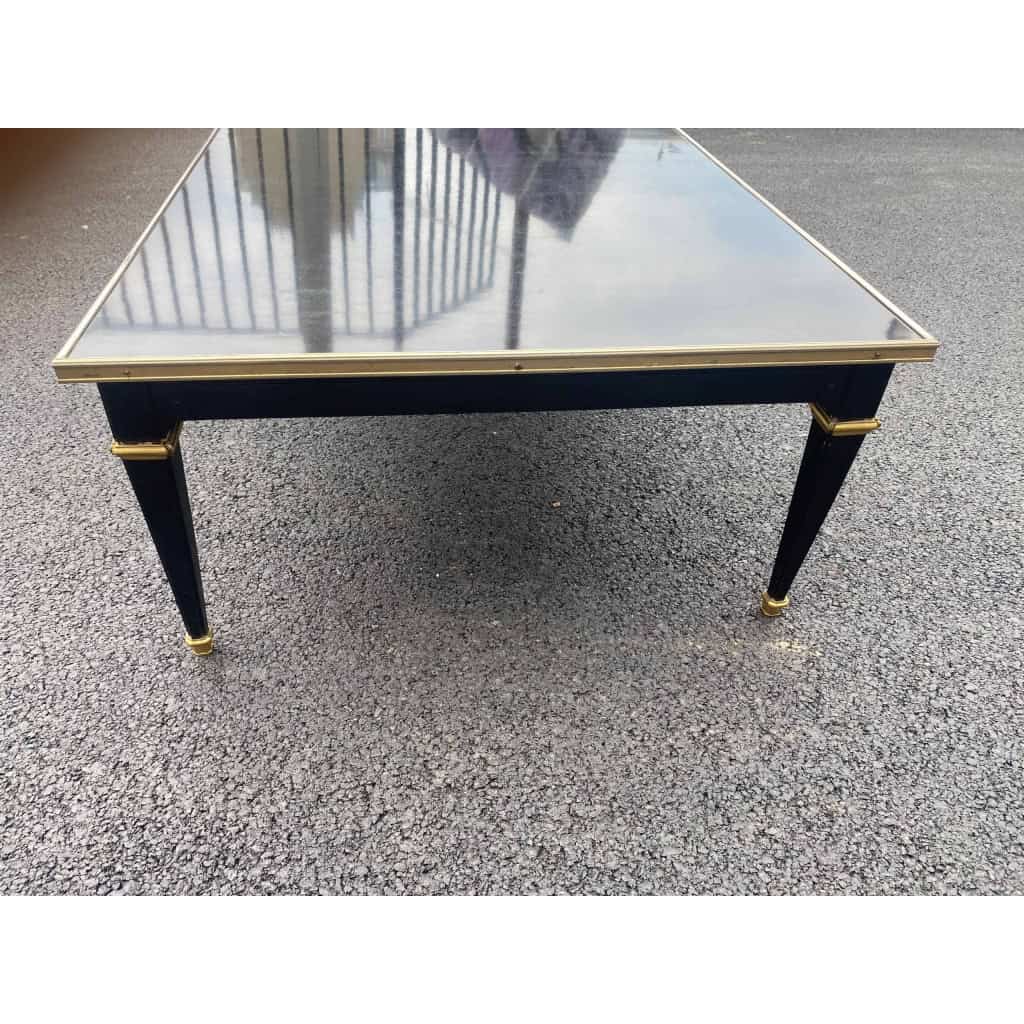 1950/70 Gerard MILLE Pour Maison Jansen Table Basse Bois Laqué Noir