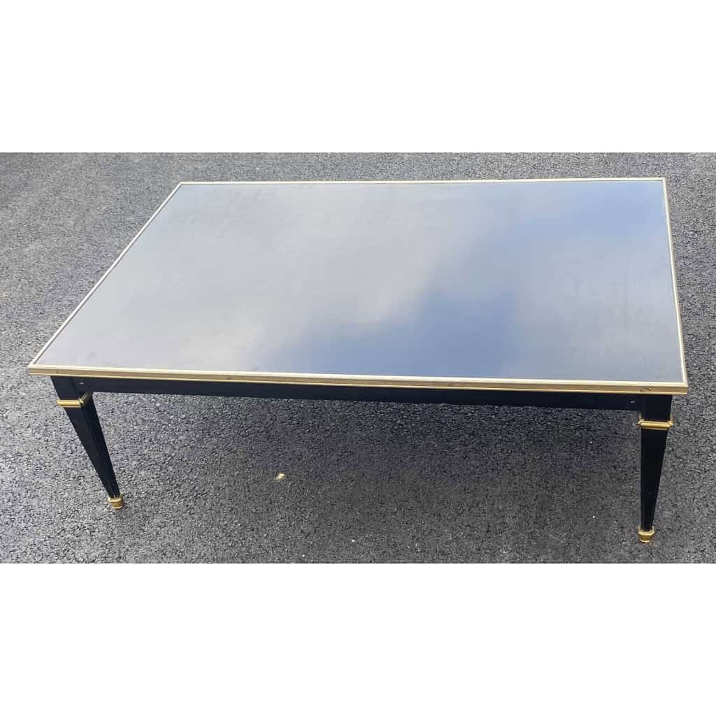 1950/70 Gerard MILLE Pour Maison Jansen Table Basse Bois Laqué Noir