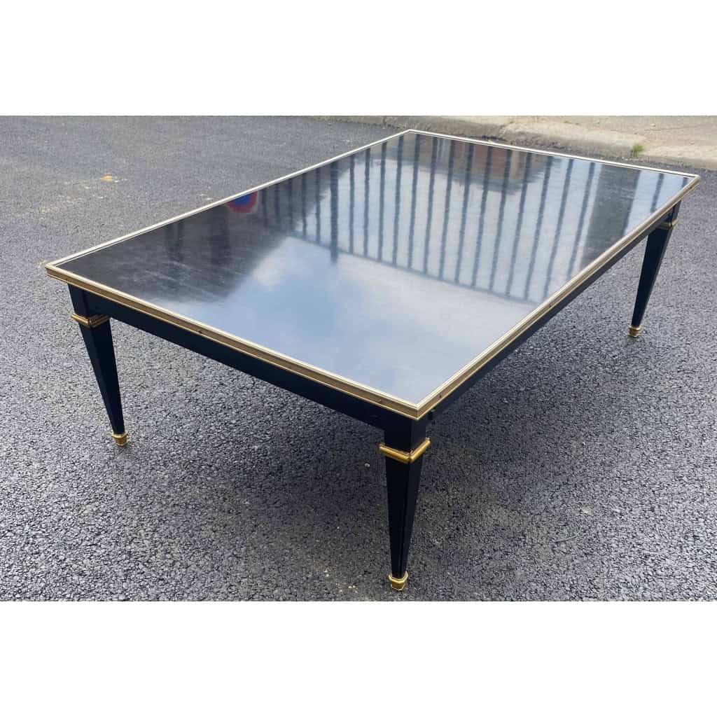 1950/70 Gerard MILLE Pour Maison Jansen Table Basse Bois Laqué Noir