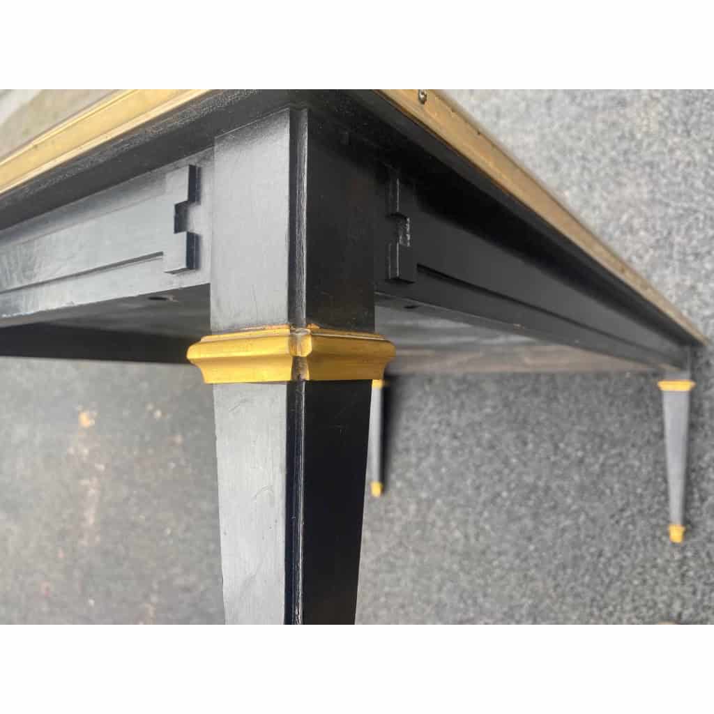 1950/70 Gerard MILLE Pour Maison Jansen Table Basse Bois Laqué Noir