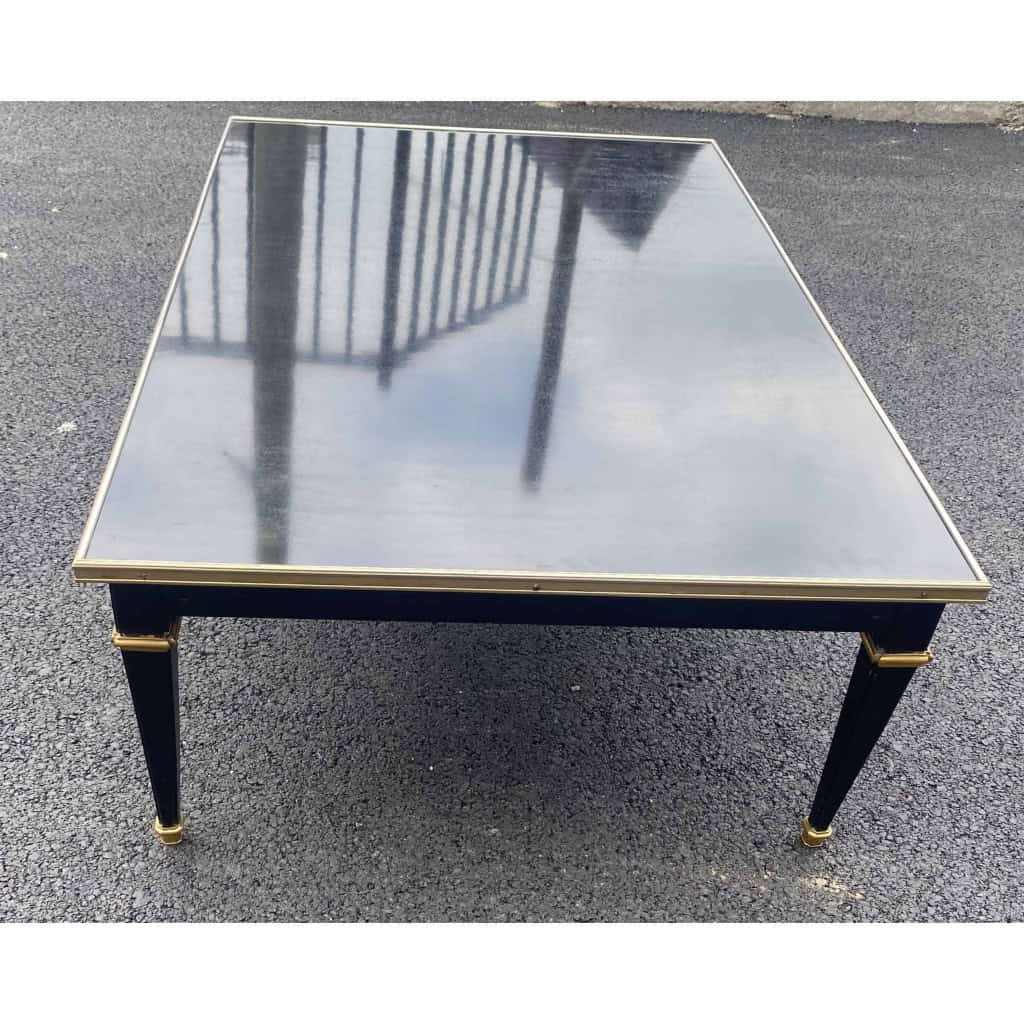 1950/70 Gerard MILLE Pour Maison Jansen Table Basse Bois Laqué Noir