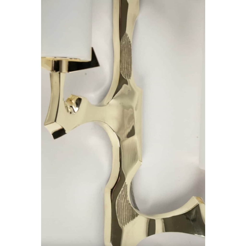 Série de 2 Appliques en bronze doré Maison Arlus 1950 | Biron Série de 2 Appliques en bronze doré Maison Arlus 1950