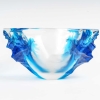 Coupe Vase Haïti cristal blanc et bleu de René LALIQUE | Biron |||||||