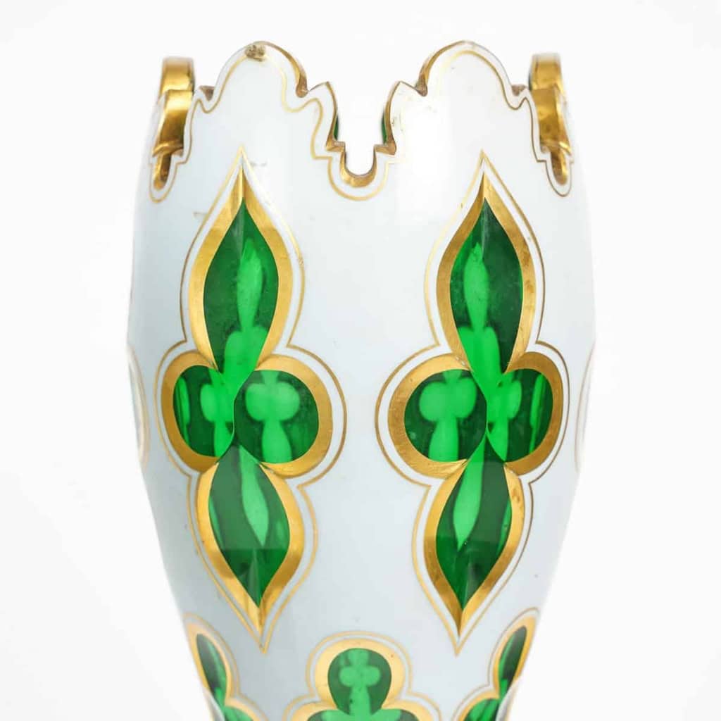 Paire de vases en bohème, XIXème siècle | Biron Paire de vases en bohème, XIXème siècle