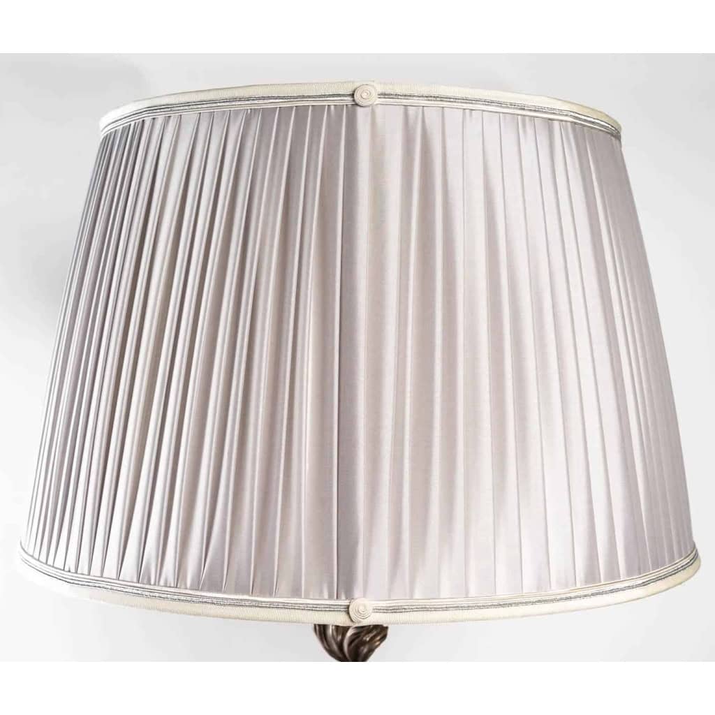Une lampe en cristal et argent massif fin XIXème siècle | Biron Une lampe en cristal et argent massif fin XIXème siècle