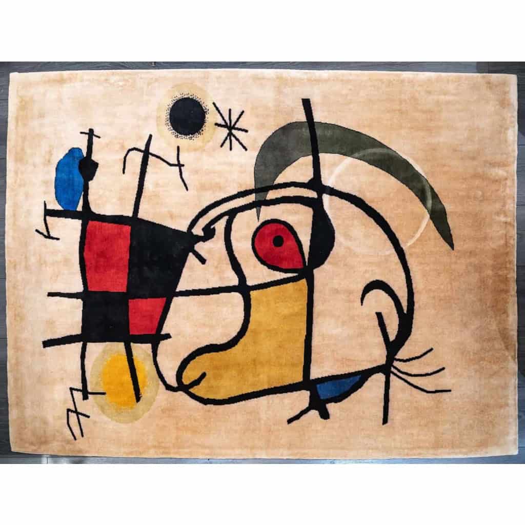 Tapisserie en laine Mérinos, travail contemporain | Biron Tapisserie en laine Mérinos, travail contemporain
