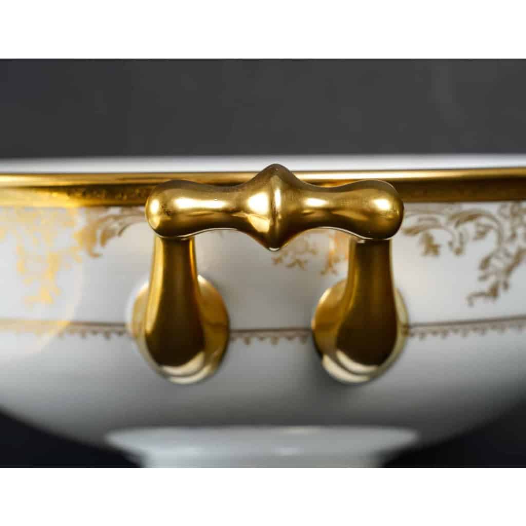 Service de Table en Porcelaine de Luxe | Collection Diplomate Haviland | Blanc et Or | Ensemble pour 12 personnes – 53 Pièces | Biron Service de Table en Porcelaine de Luxe | Collection Diplomate Haviland | Blanc et Or | Ensemble pour 12 personnes - 53 Pièces