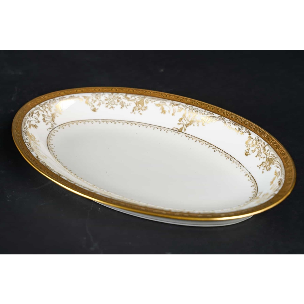 Service de Table en Porcelaine de Luxe | Collection Diplomate Haviland | Blanc et Or | Ensemble pour 12 personnes – 53 Pièces | Biron Service de Table en Porcelaine de Luxe | Collection Diplomate Haviland | Blanc et Or | Ensemble pour 12 personnes - 53 Pièces