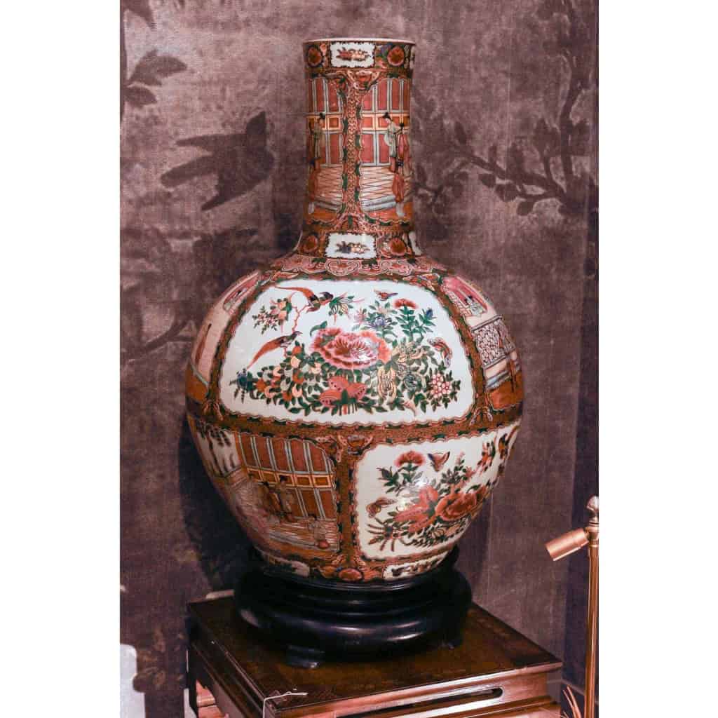 Paire de potiches en porcelaine Canton, circa 1880 | Biron Paire de potiches en porcelaine Canton, circa 1880