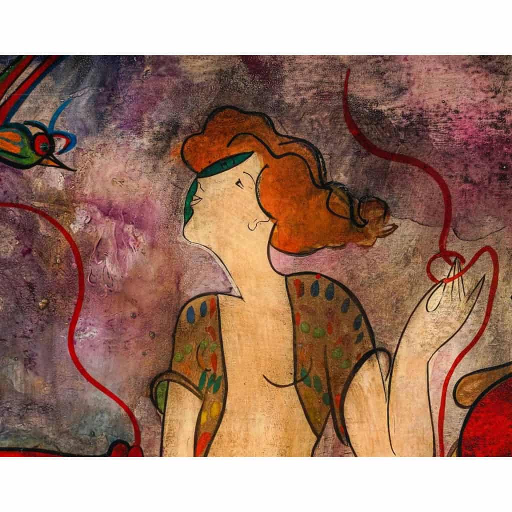 Huile sur panneaux signée « Le Kuff » | Biron Huile sur panneaux signée "Le Kuff"