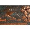  Coffret Art Nouveau en cuivre repoussé sur âme de bois, serti de cabochons de verre à décor de fleurs et libellule, signé « GIM », début du XXe siècle. | Biron  Coffret Art Nouveau en cuivre repoussé sur âme de bois, serti de cabochons de verre à décor de fleurs et libellule, signé "GIM", début du XXe siècle.