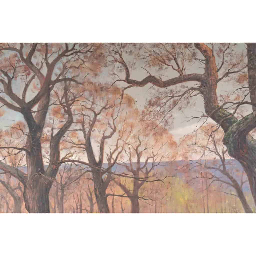Une paire de tableaux huile sur toile fin XIXème siècle | Biron Une paire de tableaux huile sur toile fin XIXème siècle