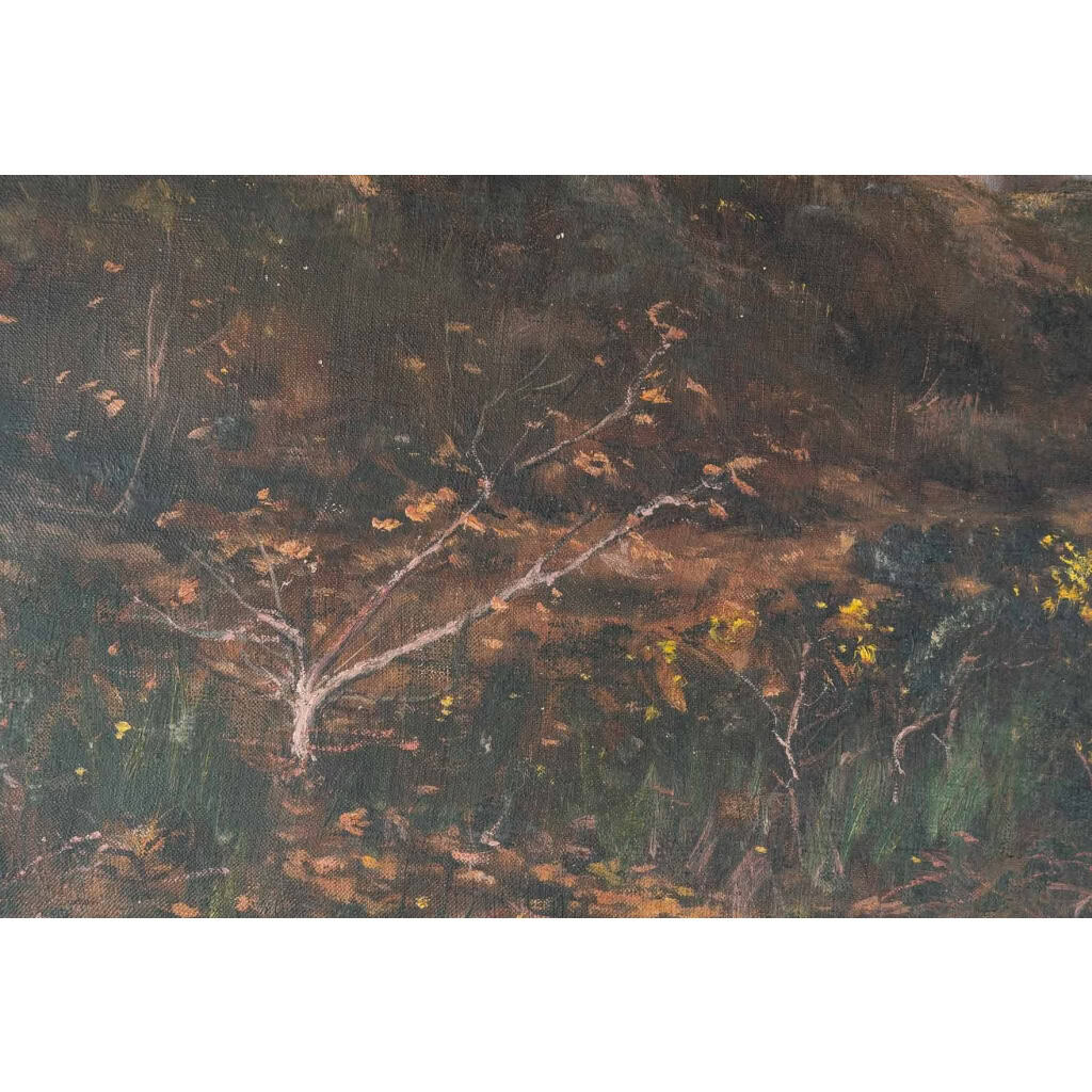 Une paire de tableaux huile sur toile fin XIXème siècle | Biron Une paire de tableaux huile sur toile fin XIXème siècle