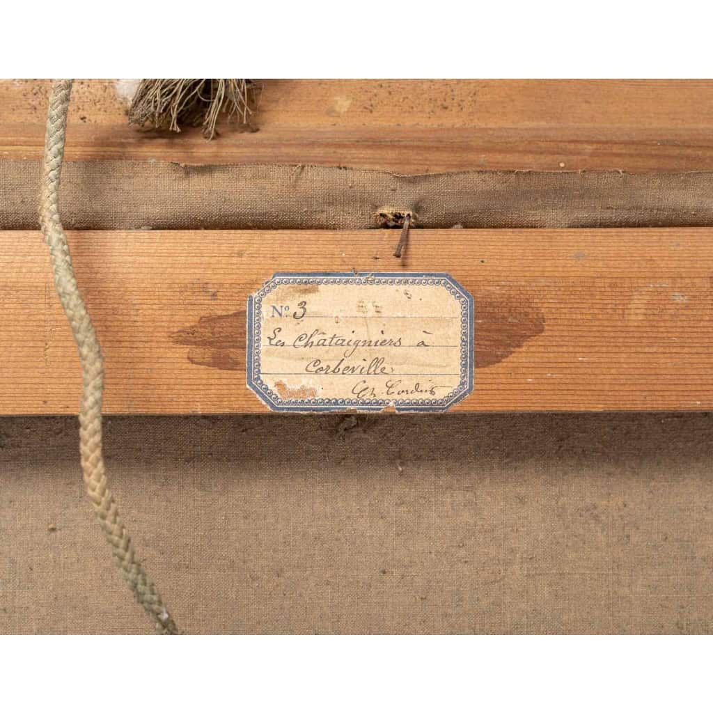 Une paire de tableaux huile sur toile fin XIXème siècle | Biron Une paire de tableaux huile sur toile fin XIXème siècle