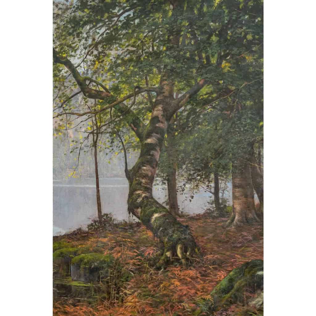 Une paire de tableaux huile sur toile fin XIXème siècle | Biron Une paire de tableaux huile sur toile fin XIXème siècle