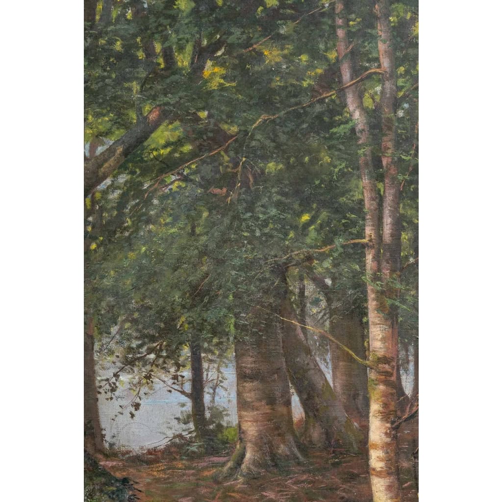 Une paire de tableaux huile sur toile fin XIXème siècle | Biron Une paire de tableaux huile sur toile fin XIXème siècle