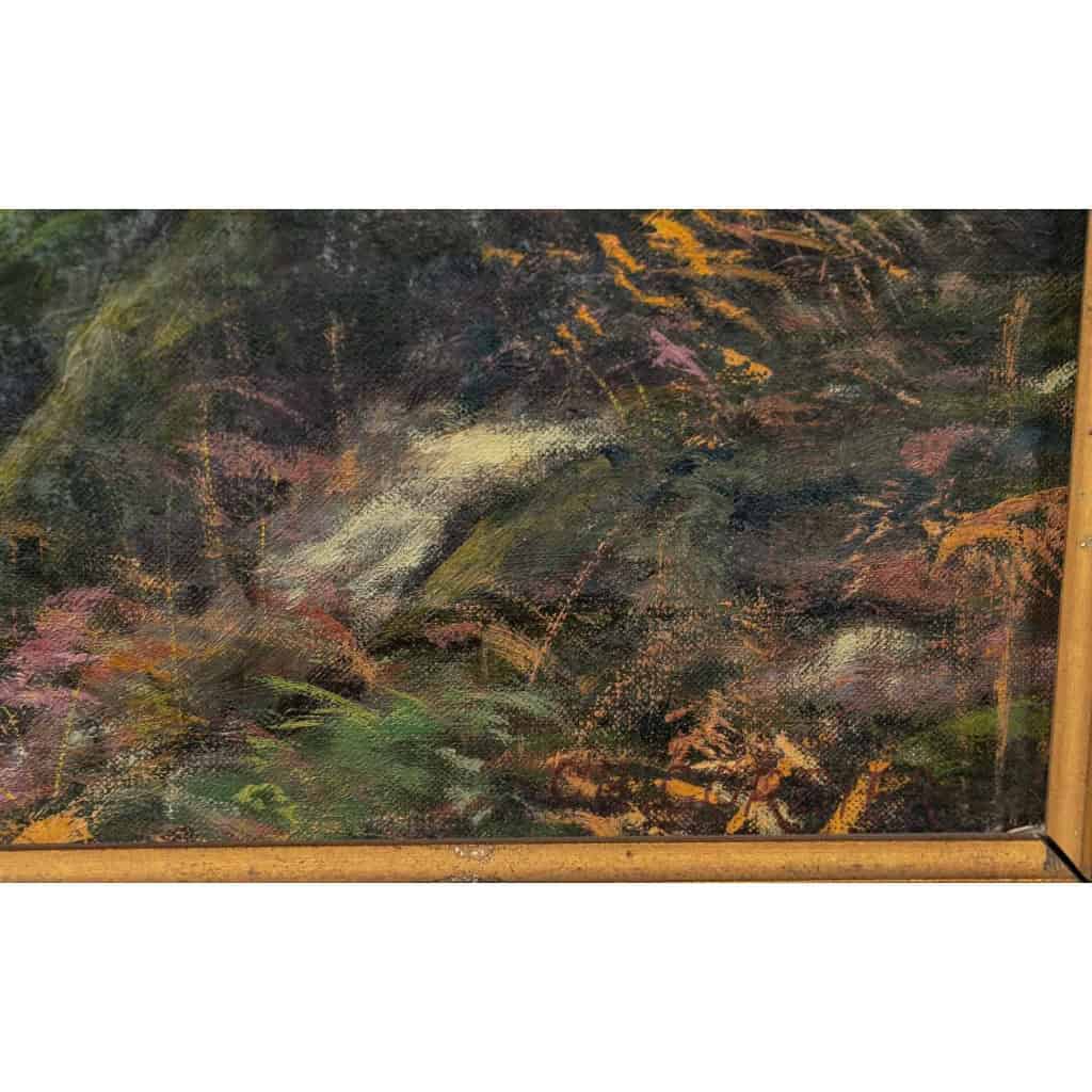 Une paire de tableaux huile sur toile fin XIXème siècle | Biron Une paire de tableaux huile sur toile fin XIXème siècle