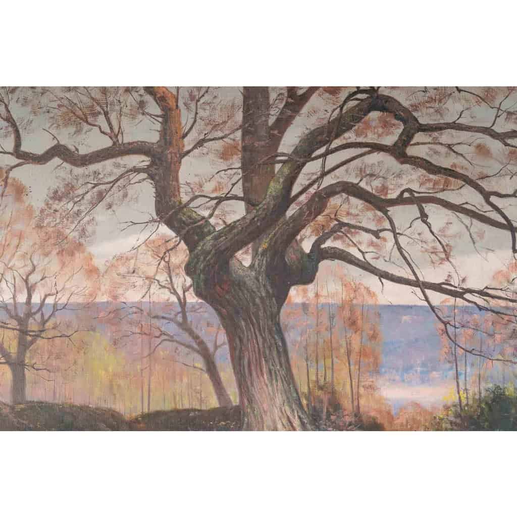 Une paire de tableaux huile sur toile fin XIXème siècle | Biron Une paire de tableaux huile sur toile fin XIXème siècle