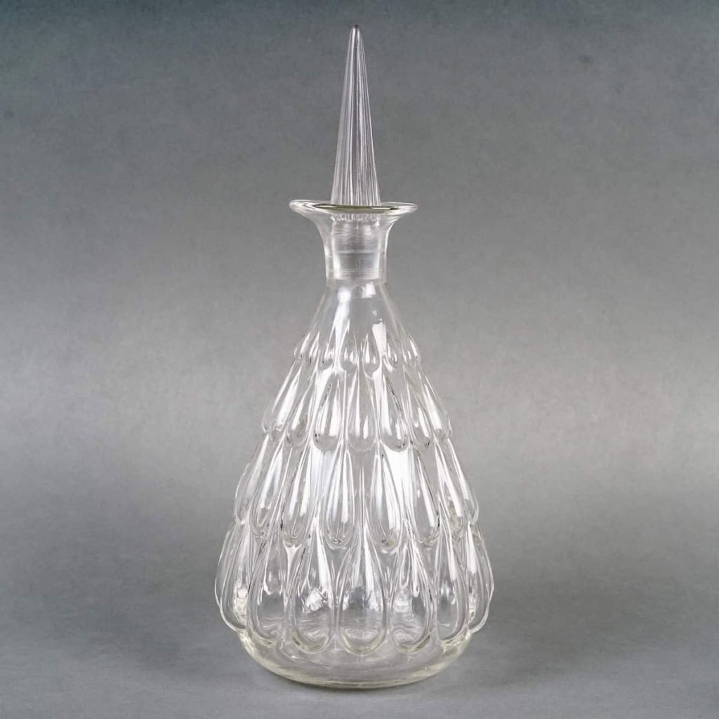 Service « Gouttes d’Eau » verre blanc de René LALIQUE – 5 pièces | Biron Service "Gouttes d'Eau" verre blanc de René LALIQUE - 5 pièces