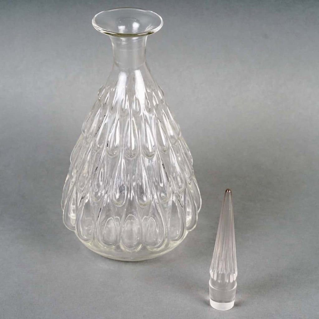 Service « Gouttes d’Eau » verre blanc de René LALIQUE – 5 pièces | Biron Service "Gouttes d'Eau" verre blanc de René LALIQUE - 5 pièces