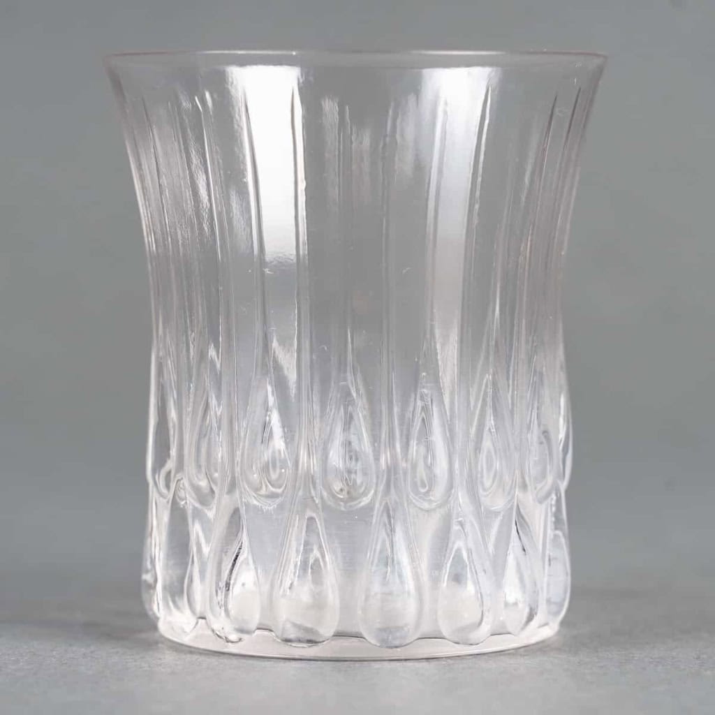 Service « Gouttes d’Eau » verre blanc de René LALIQUE – 5 pièces | Biron Service "Gouttes d'Eau" verre blanc de René LALIQUE - 5 pièces