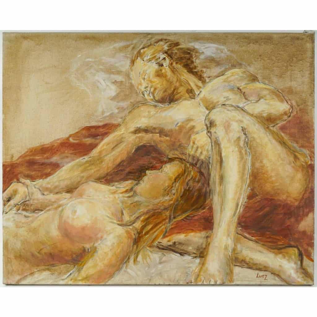 Peinture à l’huile de Luez, XXème siècle | Biron |||||||