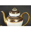 Service à Café en Porcelaine de Limoges | Vendôme Bernardaud | Bleu de four et Or | Ensemble pour 12 Personnes| 27 Pièces | Biron Service à Café en Porcelaine de Limoges | Vendôme Bernardaud | Bleu de four et Or | Ensemble pour 12 Personnes| 27 Pièces