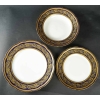 Service à Café en Porcelaine de Limoges | Vendôme Bernardaud | Bleu de four et Or | Ensemble pour 12 Personnes| 27 Pièces | Biron Service à Café en Porcelaine de Limoges | Vendôme Bernardaud | Bleu de four et Or | Ensemble pour 12 Personnes| 27 Pièces