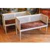 Paire de banquettes de style Louis XVI. Estampillées Henry JANSEN | Biron ||||||