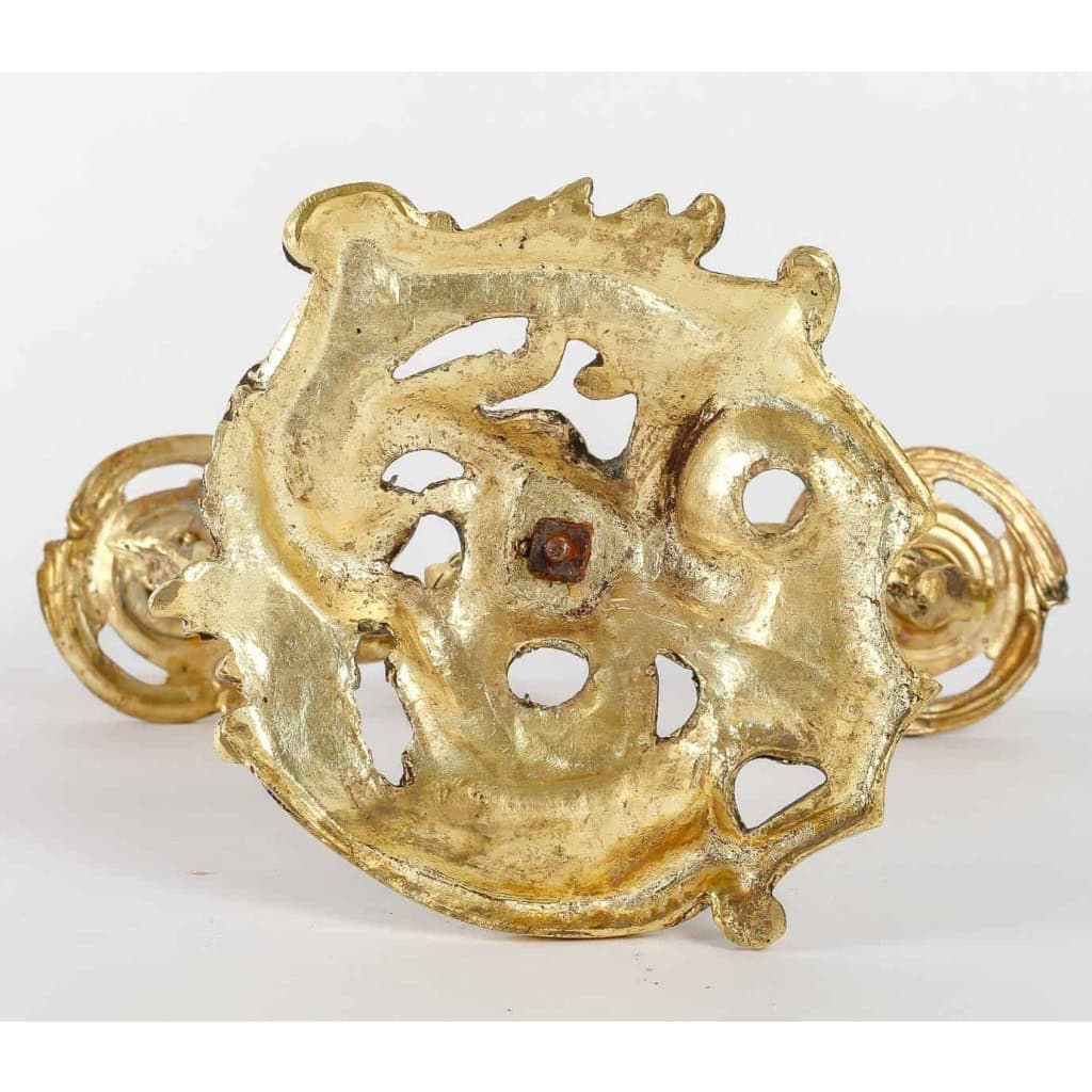 Paire de Bougeoirs en Bronze du XIXème Siècle, Epoque Napoléon III