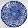 Coupe « Rosaces » verre bleu saphir de René LALIQUE | Biron Coupe "Rosaces" verre bleu saphir de René LALIQUE