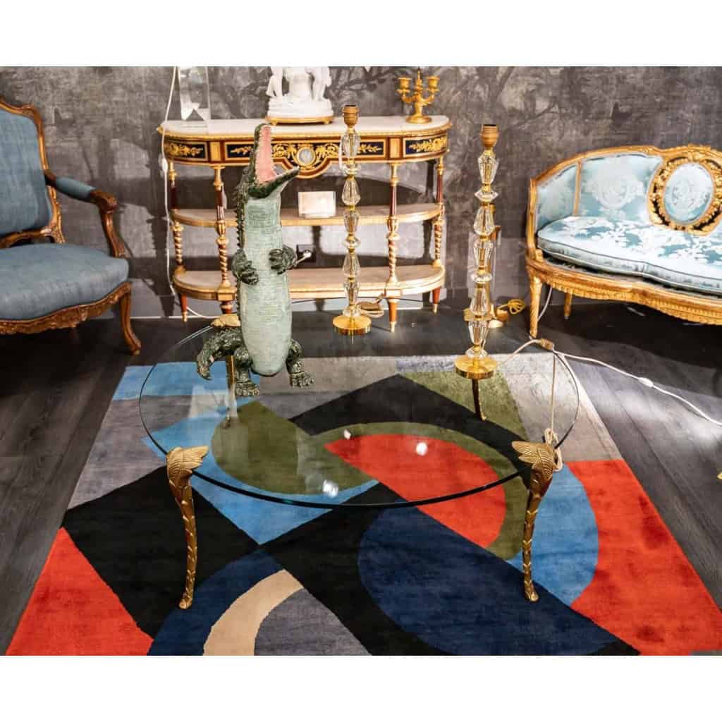 Maison Charles, Table basse en bronze, années 1970 | Biron |||||