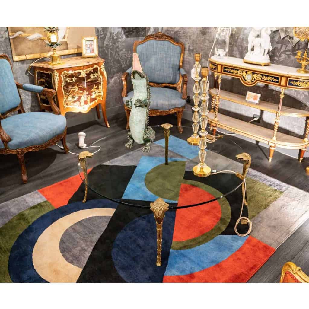 Maison Charles, Table basse en bronze, années 1970 | Biron Maison Charles, Table basse en bronze, années 1970
