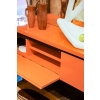 Grande enfilade en laque orange, années 1960 | Biron Grande enfilade en laque orange, années 1960