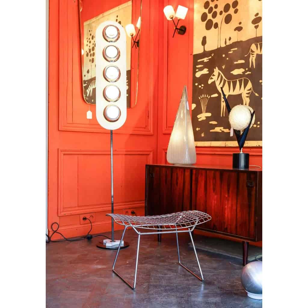 Harry Bertoïa pour Knoll, Paire de tabourets en métal chromé, années 1970 | Biron Harry Bertoïa pour Knoll, Paire de tabourets en métal chromé, années 1970