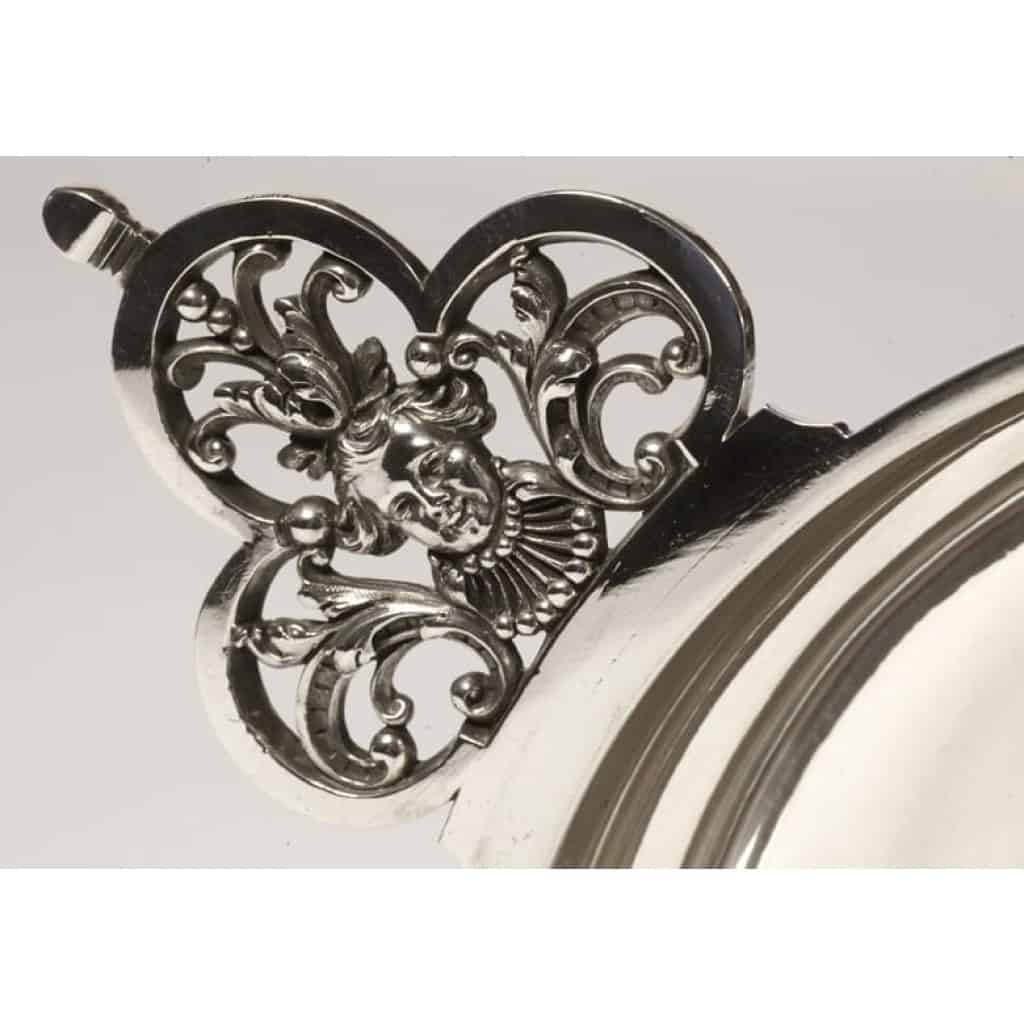 Orfèvre CARDEILHAC – Légumier couvert en argent massif mascaron circa XIXè | Biron Cardeilhac - Légumier couvert en argent massif mascaron XIXe siècle